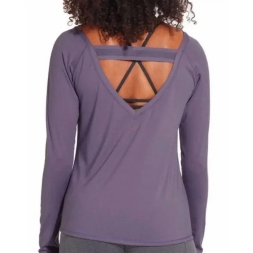 Calia Elastic Back Long Sleeve Cadet